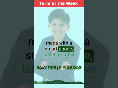 Mobile Banking: Easy Peasy Finance Term of the Week #Shorts