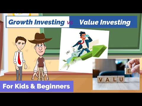 Comparison - Growth vs Value Stocks &amp; Investing: Stocks 101: Easy Peasy Finance for Kids &amp; Beginners