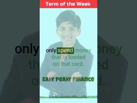 Prepaid Card: Easy Peasy Finance Term of the Week #Shorts